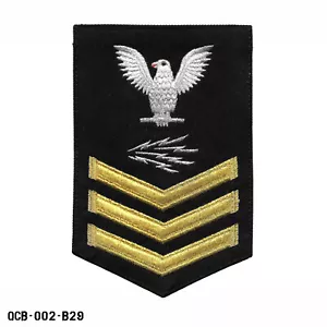 USN ~ US Navy PO1 E-6 Petty Officer First Class Radioman Sleeve Patch ~ USA - Picture 1 of 1