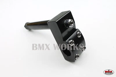 ProBMX Handlebar Stem Freestyle Alloy Head Stem Black 21.1 Old School BMX Style - Image 1 of 4