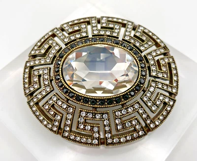 Heidi Daus "Deco коллекционное издание" большой овальный кристалл Pin/Enhancer - новый в коробке - Изображение 1 из 4