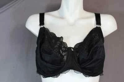 Sujetador Fantasie 101801 con aros sin forro encaje cobertura completa talla 34J negro EE. UU. Foto 1 de 4