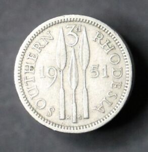 Southern Rhodesia 1951 3 pence - George VI