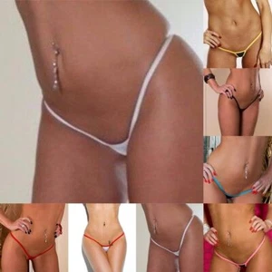 Sexy Damen-Schlüpfer G-String Tangas niedrig erhöht Micro Mini Höschen Unterwäsche Slip - Bild 1 von 21