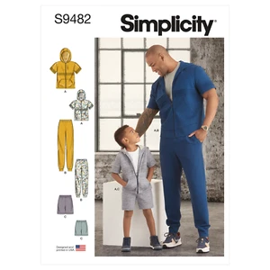Schnittmuster Simplicity S9482 für Jungen und Herren im Sport-Set - Bild 1 von 13