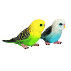 2 Pcs Small Parrot Figurine Craft Home Decoration Plastic Gift Whild