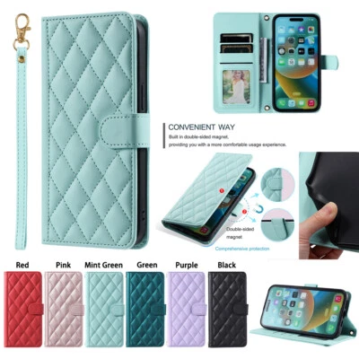 Flip Leather Wallet Card Fashion Case Cover For iPhone 15 Pro Max 14 13 12 XR 6 - Image 1 of 2