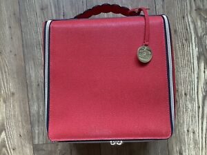 Brand New Estee Lauder Carry Case, Bright Red, Charm, Zip Fastening