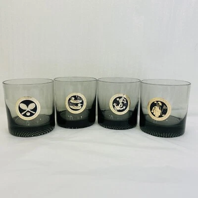 Old Granddad 4 vasos de whisky 8 oz bourbon Old Grand Dad golf pato ancla de colección Foto 1 de 4