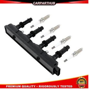 Ignition Coil +4x Spark Plugs For 1.4L Buick Encore Chevy Cruze Sonic Trax UF669 - Picture 1 of 15