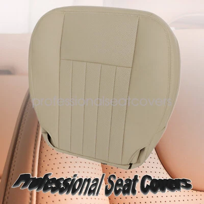 Cubierta de asiento de cuero marrón oscuro inferior del conductor delantero para Lincoln Navigator 2003-2006 Foto 1 de 4