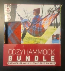 Hammock Travel Pillow + Fleece Cozy Equip Blanket Camping'/Backyard NIB - Picture 1 of 5