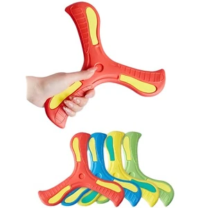 Bastone Interattivo Morbido Tre Foglie Boomerang Neon Esterno Adulti Bambini Regalo Estate - Foto 1 di 14