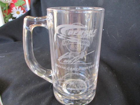 NASCAR HELIO CASTRONEVES & SAM HORNISH. JR. Penske Racing Mug Precision 120 Cover