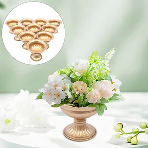 10Pcs Mini Metal Urn Planter Elegant Wedding Centerpieces Vase for Wedding Party - Picture 1 of 12