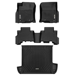 Juego de 4 alfombrillas OEDRO + revestimiento de carga para Toyota 4Runner 2020-2024 para todo tipo de clima - Imagen 1 de 11