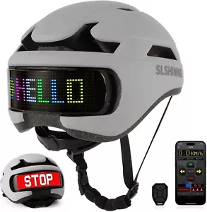 Smart Helm mit personalisierten LED-Leuchten, DIY Helm mit APP und Fernbedienung - Bild 1 von 6
