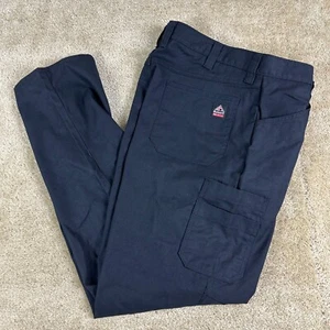 Bulwark FR iQ Series Cargo Pants Mens 38x31 black Flame Resistant Work ARC 9.0 - Picture 1 of 14
