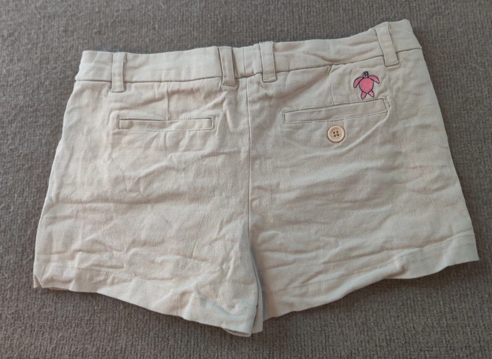 Simply Southern Shorts Womens 6 Khaki Preppy Casual Pink Sea Turtle Travel 31x3 - Image 1 of 4