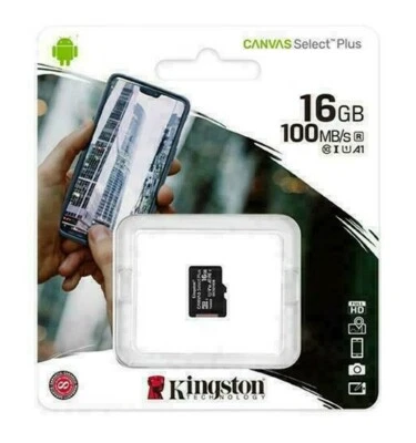 Kingston Micro SD Card 16,32,64GBClass 10 SDHC SDXC Phone Memory & Adapter - Image 1 of 4