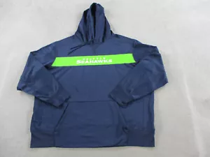 Seattle Seahawks Sweater Mens 3XL XXXL Blue Hoodie Nike Onfield Player Issued - Picture 1 of 12