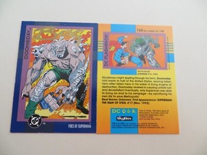 1993 IMPEL DC II COSMIC DOOMSDAY CARD SIGNED JON BOGDANOVE, WITH POA