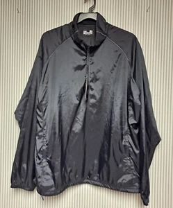 đź’—Mizuno Men's-XXL Black Pro 1/4 Zip Water/Wind Jacket NWT - Picture 1 of 10