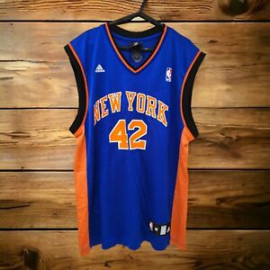 Adidas New York Knicks NBA Trikots, #42 Lee, blau, Größe M