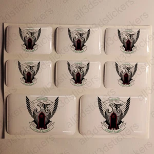 Sticker Sudan Resin Domed Stickers Sudan Coat of Arms 3D Vinyl Adhesive Car Moto - Picture 1 of 1