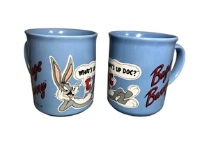 Warner Bros Bugs Bunny Mug x 2 Collectable Memorabilia Mug What's Up Doc 1992 - Picture 1 of 11
