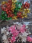 25 x Pack MINI Christmas Gift Bows Pink White silver or red green gold Wrapping