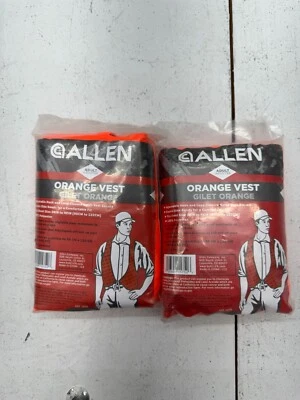Allen 2 Pack Adult Orange Safety Vest - Orange Vest - 15752 38-48" Chest size - Image 1 of 2