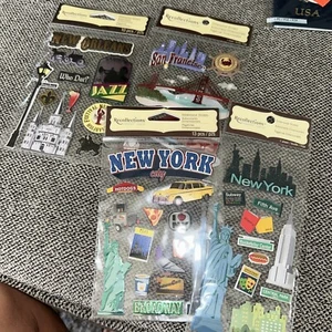 Recollections Dimensional Stickers - New York, New Orleans, San Francisco New - Picture 1 of 4