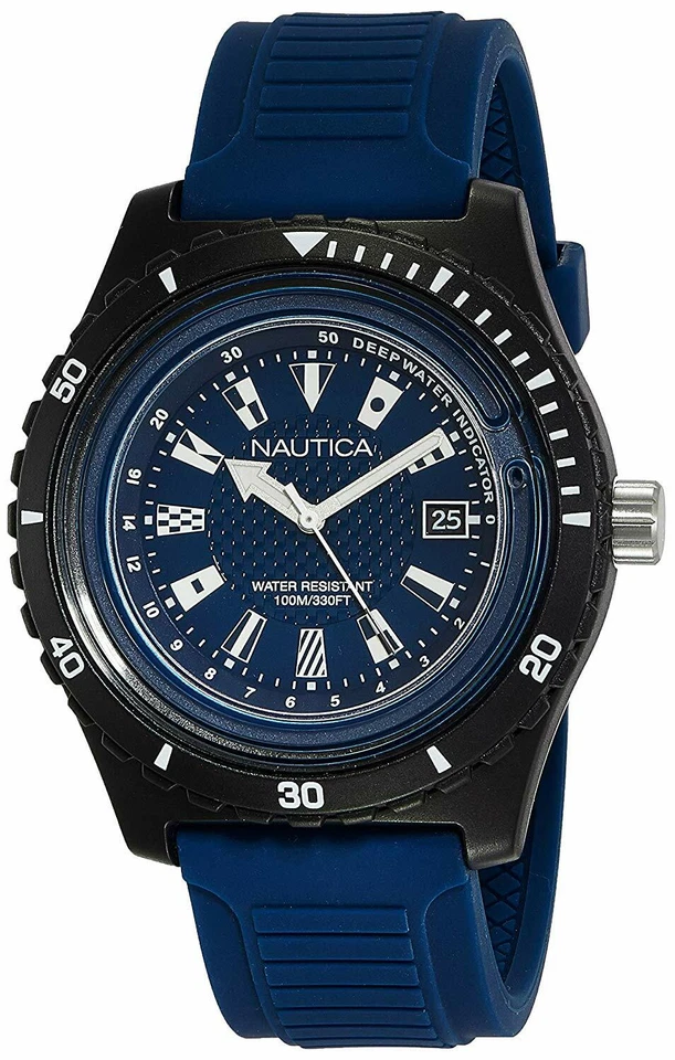 Nautica Men's IBIZA NAPIBZ008 Blue Silicone Quartz Sport Watch