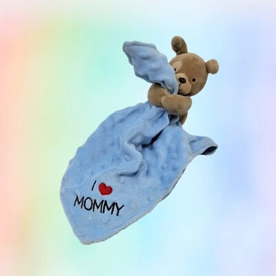 Cobertor de segurança Child Of Mine I Love Mommy Puppy Minky dot Lovey Rattle 2016 - Imagem 1 de 4