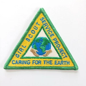 Girl Scout Caring for the Earth Service Project Patch Big Large - Picture 1 of 3