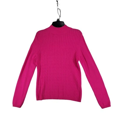 Suéter Vintage Años 80 Carducci Rosa Para Mujer S Cachemira Angora Mezcla Seda Cuello Simulado Foto 1 de 4