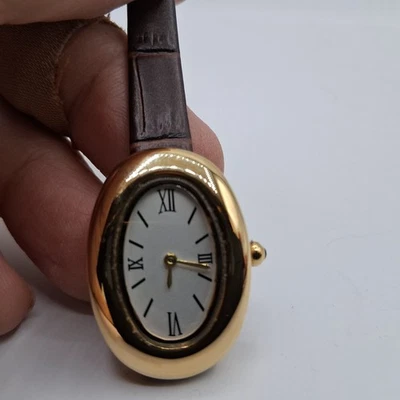 Cartier Baignoire ,Gold  Tone Case White Oval Dial Roman Numerals. Vintage Style - Image 1 of 4