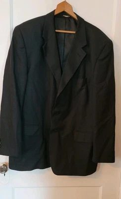 Casaco masculino Dario Di Napoli preto e azul xadrez 46R - Imagem 1 de 4