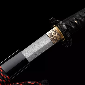 Espada Samurai Japonesa Hecha a Mano Katana Damasco Acero con Montaje Fuji Saya - Imagen 1 de 23