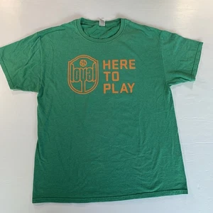 San Diego Loyal FC T-Shirt Size Large Green Here to Play 2020 Opening Day - Picture 1 of 9