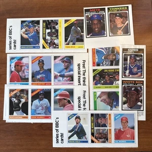 1991 Baseball Cards Magazine Uncut Sheet Lot Sandberg Clark Strawberry - Picture 1 of 12
