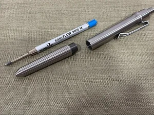 Spoke Titanium Ballpoint Pen Used Good Condition - Picture 1 of 3