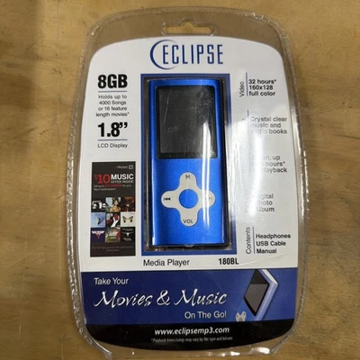 MP3 Music/Video Player 8GB Eclipse FM Radio Camera & Camcorder Rechargeable New? - Image 1 of 3