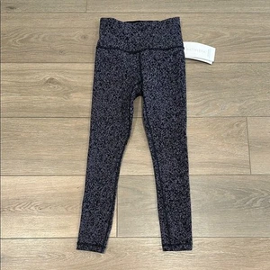 Leggings ATHLETA Nightfall Viola Nero Elation Rib Stretti Yoga Attivi Palestra Taglia XS - Foto 1 di 12