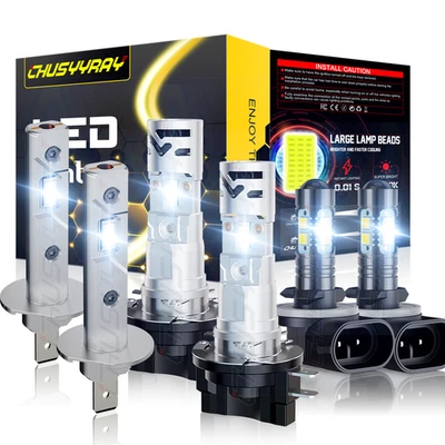 Faróis de LED Hi/Lo + lâmpada de neblina 6 peças para Kia Forte Koup 2010 2011 2012 2013 - Imagem 1 de 4