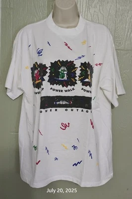 Vintage "CATHY" 90s Comic Strip T-shirt  Double Sided XL White, Graphic Print  - Image 1 of 4