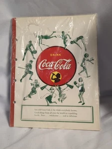 Vintage Coca Cola Coke School Paper Tablet Note Pad Advertising Sports Used - Picture 1 of 2