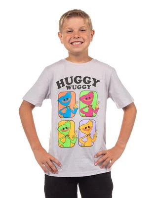 Poppy Playtime Shirt Boy's Huggy Wuggy Short Sleeve Graphic Tee - Image 1 of 4