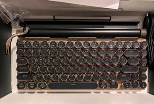 Adventurers Typewriter-Style Retro Mechanical Keyboard LED Wood Color  - Picture 1 of 11