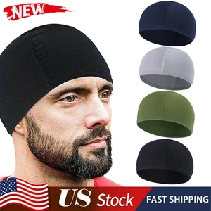 Gorra calavera enfriamiento verano motociclista casco forro absorbente sudor gorro sombrero - Imagen 1 de 17