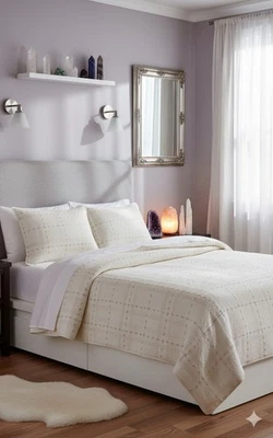 CONJUNTOS DE COLCHA UGG FLYFFY REFRESCANTE SNOW QUEEN CON HILOS A CUADROS Foto 1 de 4